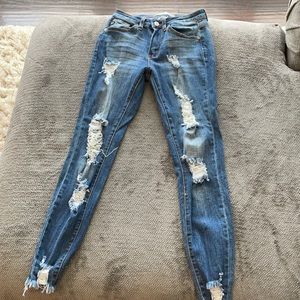 Dark wash stretchy KanCan Jean